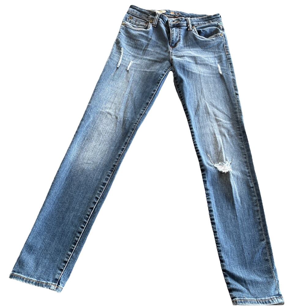 Kut from the Kloth Diana Skinny Jeans Medium Wash Denim Distressed Size 4